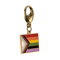 Gold Plated Pride Flag Charm